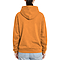 Premium Zipper Hoodie True Orange Women-Back