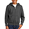 Youth Zipper Hoodie Dark Heather Grey