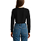 Cropped Long Sleeve Tee Black