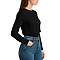 Cropped Long Sleeve Tee Black