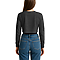 Cropped Long Sleeve Tee Dark Heather Grey