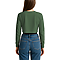 Cropped Long Sleeve Tee Forest Green