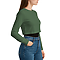 Cropped Long Sleeve Tee Forest Green