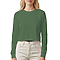 Cropped Long Sleeve Tee Forest Green