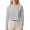 Cropped Long Sleeve Tee Heather Grey