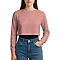 Cropped Long Sleeve Tee Heather Mauve