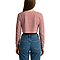 Cropped Long Sleeve Tee Heather Mauve