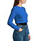 Cropped Long Sleeve Tee Royal