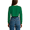 Cropped Long Sleeve Tee Safety Green