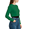 Cropped Long Sleeve Tee Safety Green