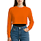 Cropped Long Sleeve Tee Safety Orange