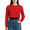Cropped Long Sleeve Tee True Red