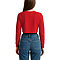 Cropped Long Sleeve Tee True Red