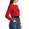 Cropped Long Sleeve Tee True Red