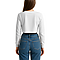 Cropped Long Sleeve Tee White