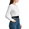 Cropped Long Sleeve Tee White