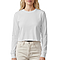 Cropped Long Sleeve Tee White