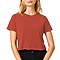 Short Sleeve Cropped Tee Astros Orange