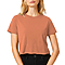 Short Sleeve Cropped Tee Burnt Orange