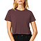 Short Sleeve Cropped Tee Brown