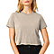 Short Sleeve Cropped Tee Dust