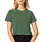Short Sleeve Cropped Tee Forest Green