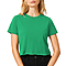 Short Sleeve Cropped Tee True Kelly Green