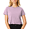 Short Sleeve Cropped Tee Lilac