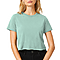 Short Sleeve Cropped Tee Mint