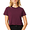 Short Sleeve Cropped Tee Maroon