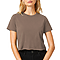 Short Sleeve Cropped Tee Nutmeg