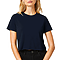 Short Sleeve Cropped Tee Navy