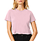 Short Sleeve Cropped Tee Pink