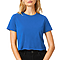 Short Sleeve Cropped Tee Royal