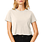 Short Sleeve Cropped Tee Soft Cream