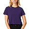 Short Sleeve Cropped Tee Team Purple
