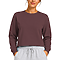 Crewneck Cropped Sweatshirt Brown