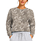 Crewneck Cropped Sweatshirt Camouflage