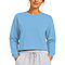 Crewneck Cropped Sweatshirt Carolina Blue