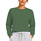 Crewneck Cropped Sweatshirt Forest Green