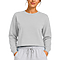 Crewneck Cropped Sweatshirt Heather Grey