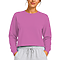 Crewneck Cropped Sweatshirt Hot Pink