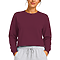 Crewneck Cropped Sweatshirt Maroon