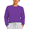 Crewneck Cropped Sweatshirt Purple
