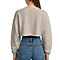 Crewneck Cropped Sweatshirt Sand