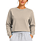 Crewneck Cropped Sweatshirt Sand
