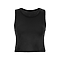Women Cropped Tank Black