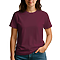 Women Tubular Tee Maroon