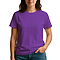 Women Tubular Tee Purple