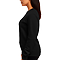 Essential Crewneck Sweatshirt Black Women-Side